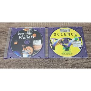 Lot of 2 M2K‎ 2001 PC CD-ROM Disc: Journey to the Planets/Science Pre-Owned
